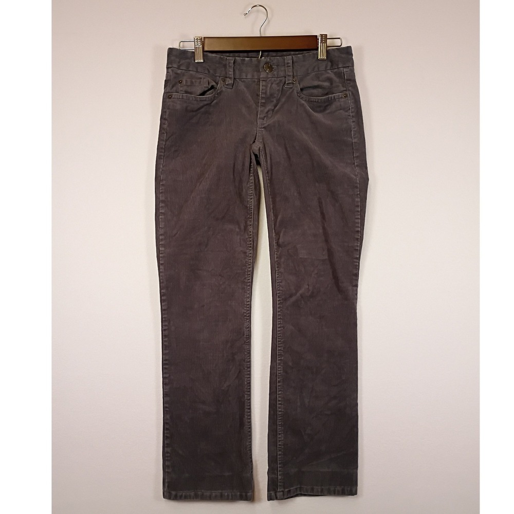 Dark Academia J.Crew Womens 24S Gray Favorite Fit Corduroy Straight Leg Pants